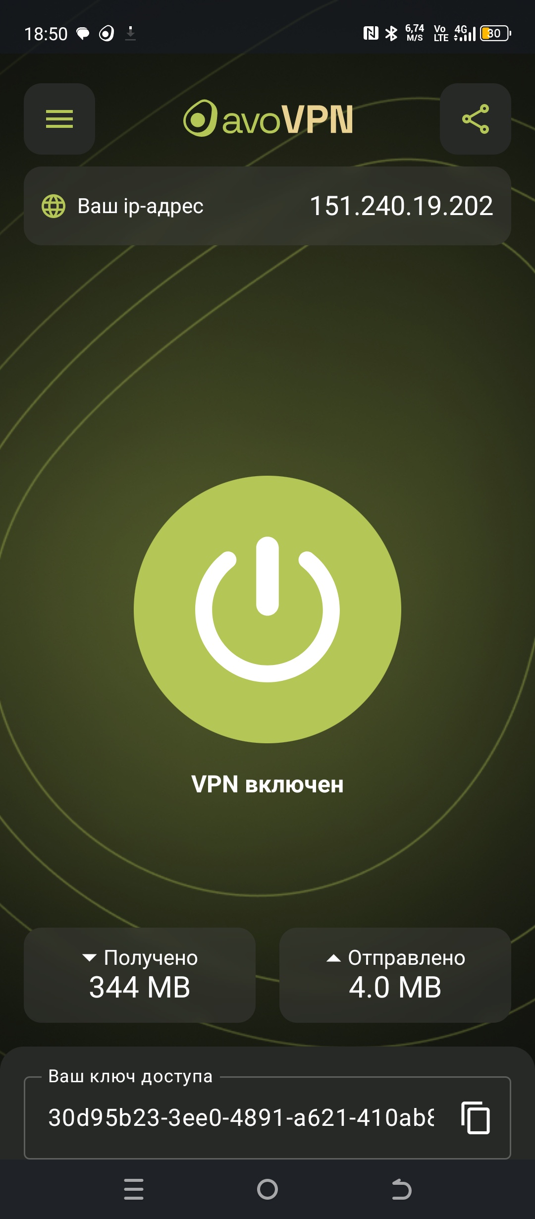 Аватар пользователя